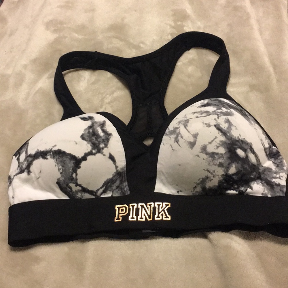 Pink sz md sports bra